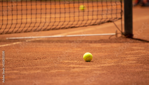 Ball on the tennis court © schankz