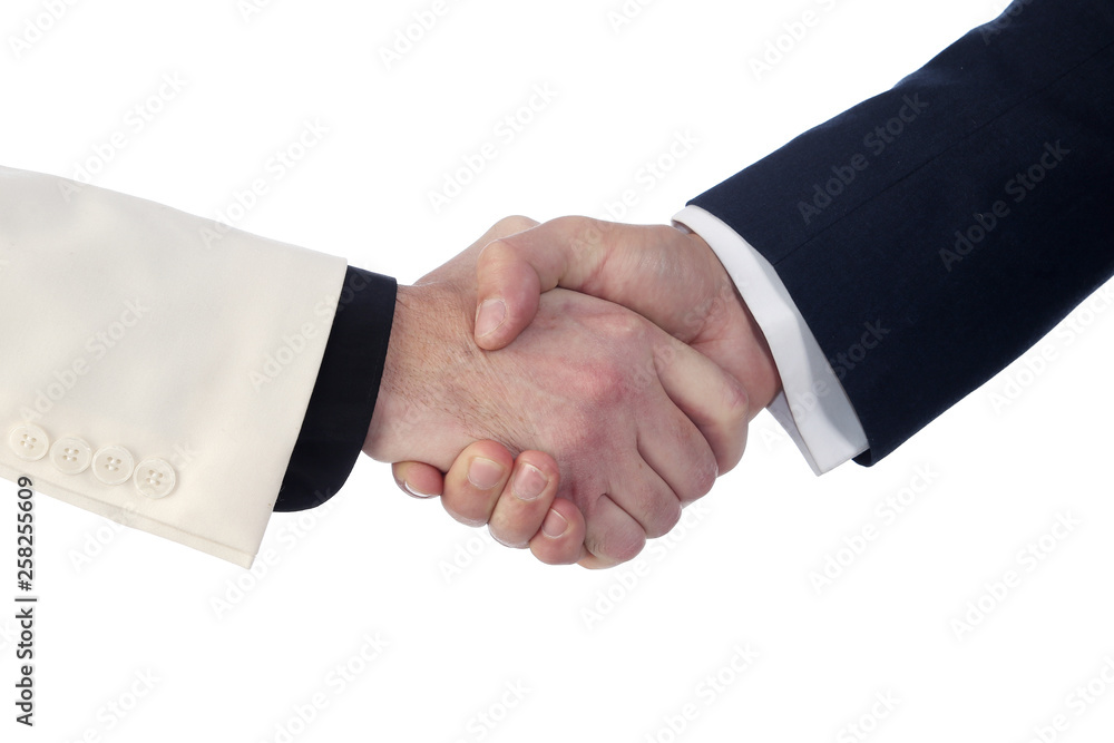 men shaking hands