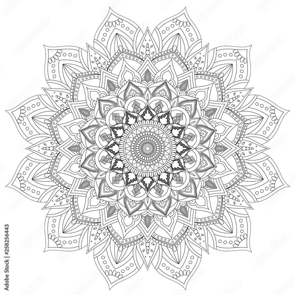 Mandala Intricate Patterns Black and White Good Mood. Flower Vintage decorative elements Oriental. Round ornament, mandala, ethnic decorative element, boho style, zentangle. Mandala Intricate Patterns Black and White Good Mood. Flower Vintage decorative elements Oriental. Round ornament, mandala, ethnic decorative element, boho style, zentangle.