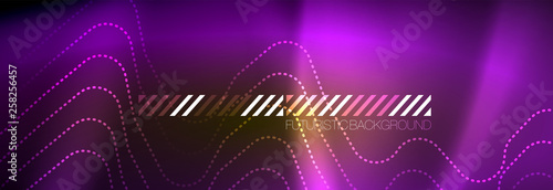 Shiny neon lights background, techno design, modern wallpaper for your project