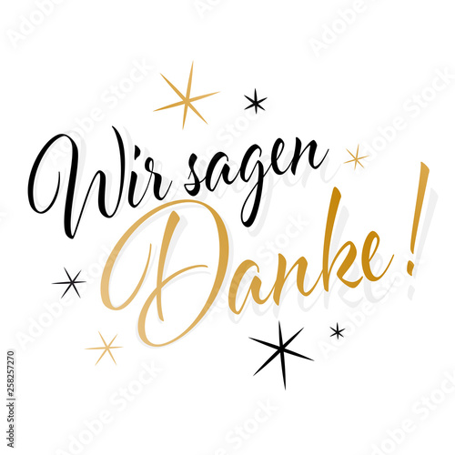 Wir sagen Danke