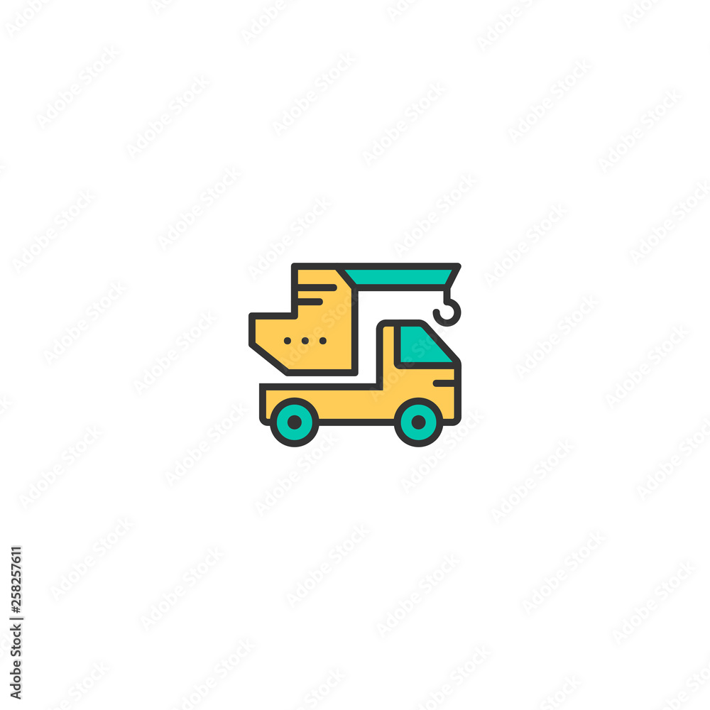 Crane icon design. Transportation icon vector design Crane icon design. Transportation icon vector design