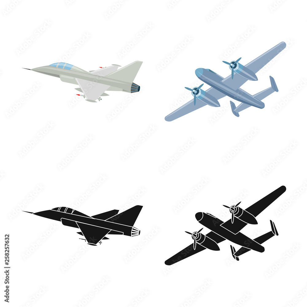 Vector design of plane and transport logo. Set of plane and sky vector icon for stock. Vector design of plane and transport logo. Set of plane and sky vector icon for stock.