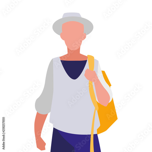 young boy student modeling