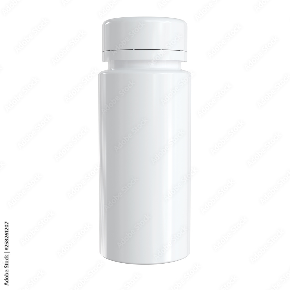 3d white plustic bottle mockup rendering isolated 3d white plustic bottle mockup rendering isolated