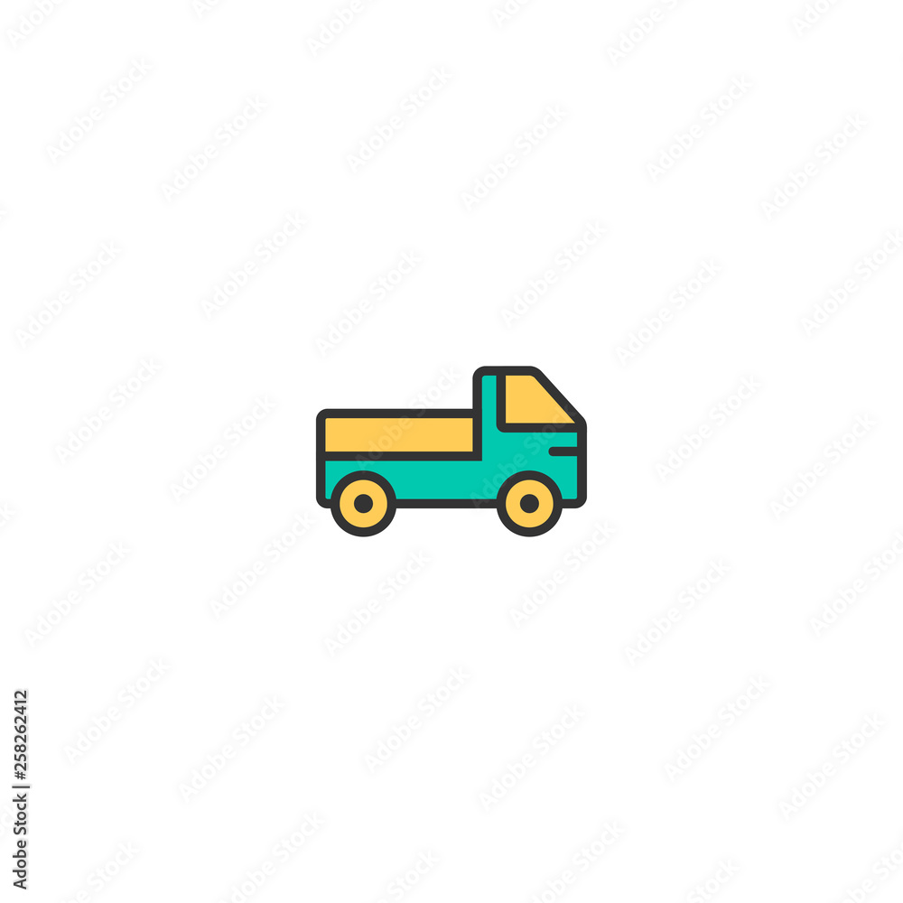 Truck icon design. Transportation icon vector design