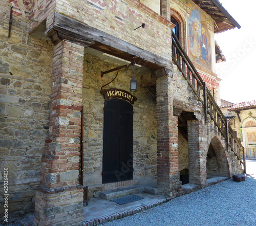 Grazzano Visconti, reconstruction of a medieval village, free entry, in the province of Piacenza, Italy © Claudio Caridi