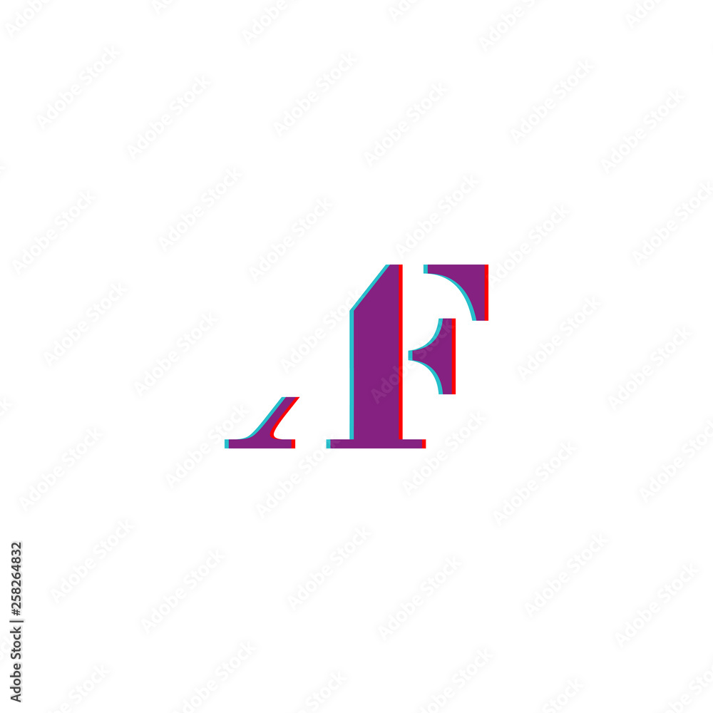 Combination logo from letter A and F logo design concept Combination logo from letter A and F logo design concept
