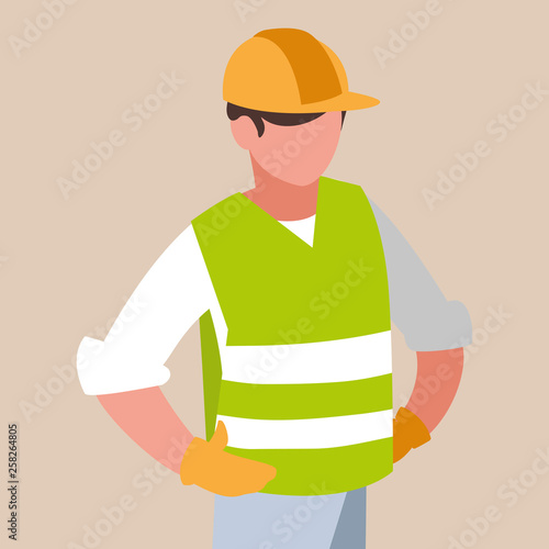 industrial worker avatar character