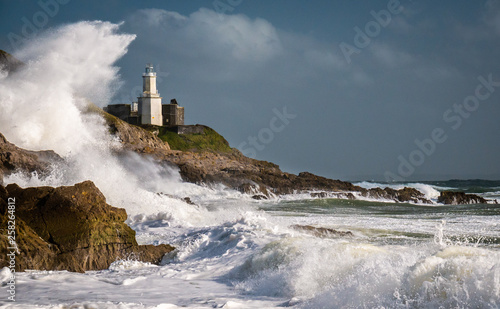 Mumbles Lighthouse in a Storm - Swansea photo