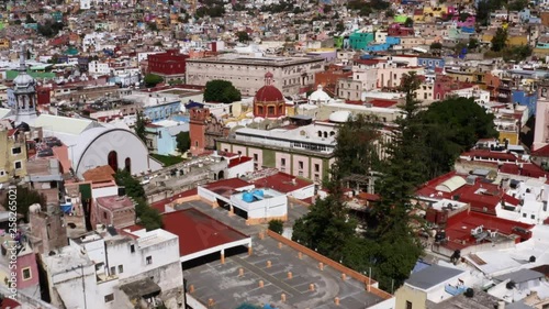 AERIAL: Guanajuato City, Mexico (Flying Over) photo