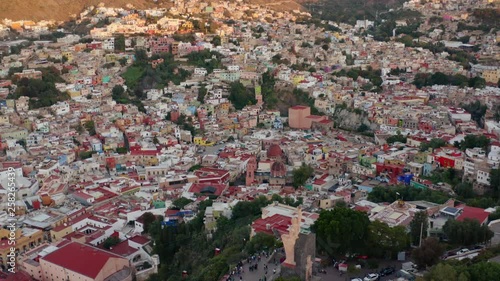 AERIAL: Guanajuato City and The Pipila, Mexico (Steady) photo