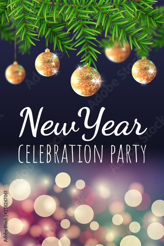New year party banner