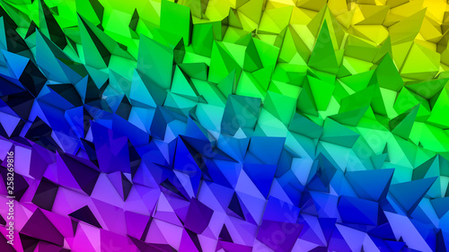 rainbow deformed three-dime...