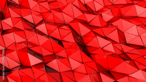 red deformed three-dimensio...