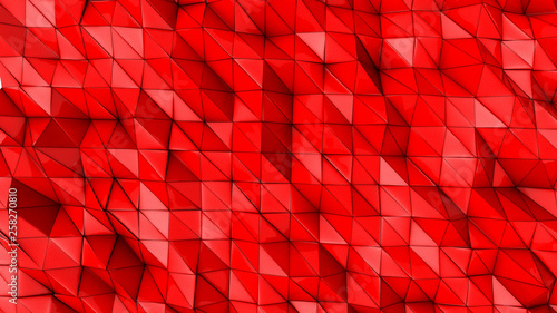 red deformed three-dimensio...