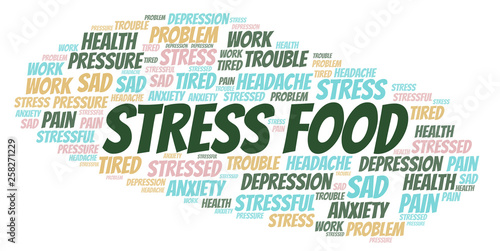 Stress Food word cloud.