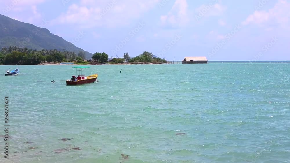 Fish boats in the sea Fish boats in the sea