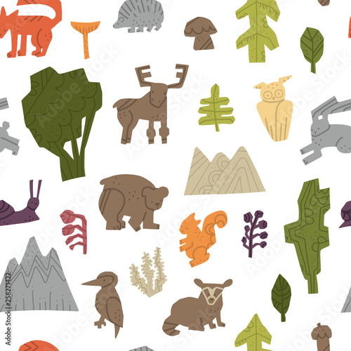 Woodland Forest Animals Vector Set