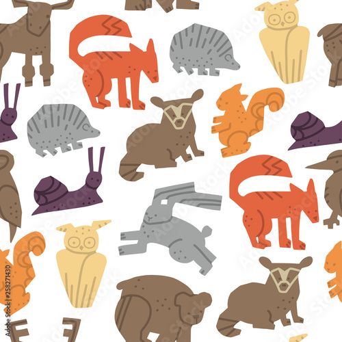 Woodland Forest Animals Vector Set