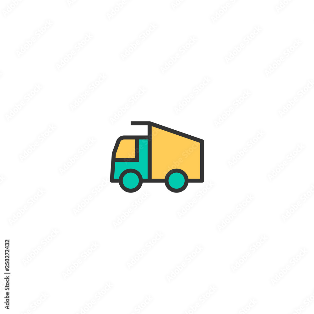 Truck icon design. Transportation icon vector design Truck icon design. Transportation icon vector design