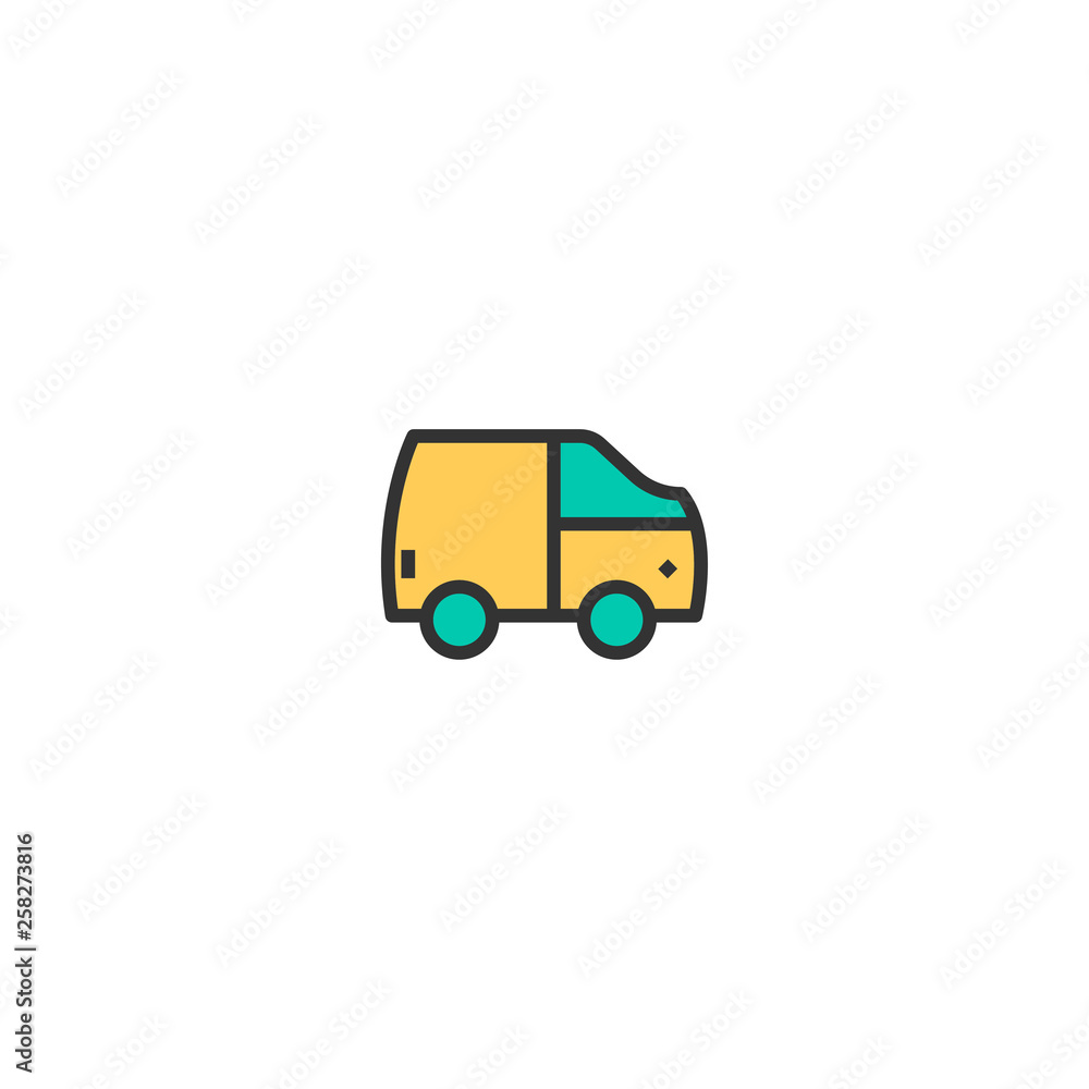 Van icon design. Transportation icon vector design