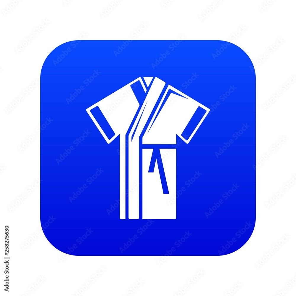 Robe icon blue vector isolated on white background Robe icon blue vector isolated on white background
