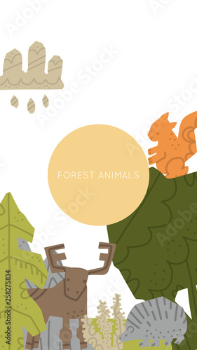 Woodland Forest Animals Vector Set