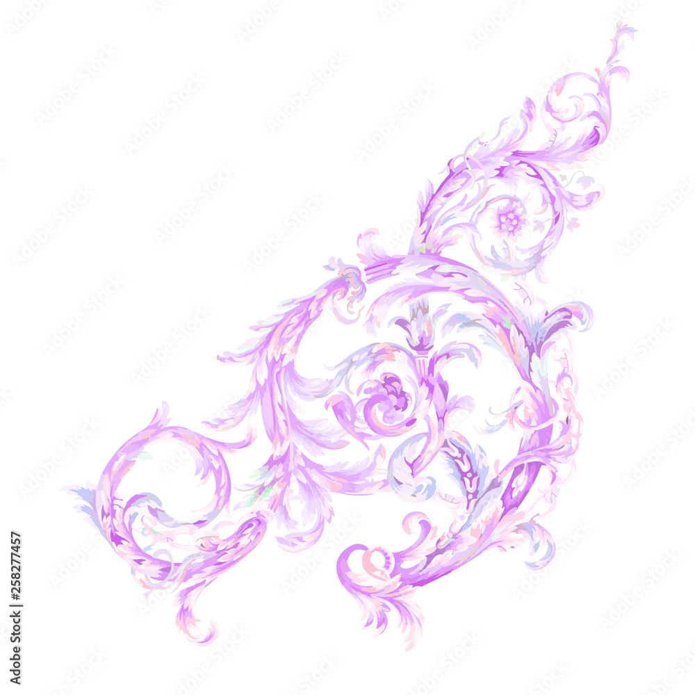 Fototapeta premium Abstract paisley element