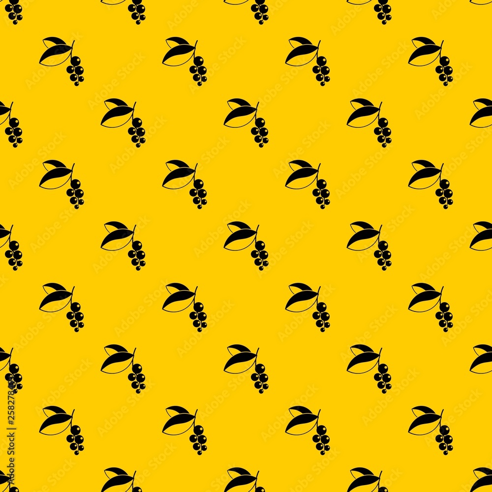 Currant berries pattern seamless vector repeat geometric yellow for any design Currant berries pattern seamless vector repeat geometric yellow for any design