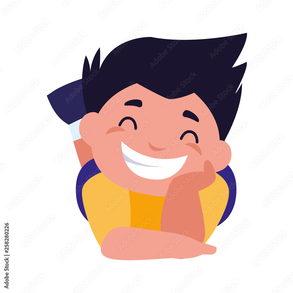 happy little boy character happy little boy character
