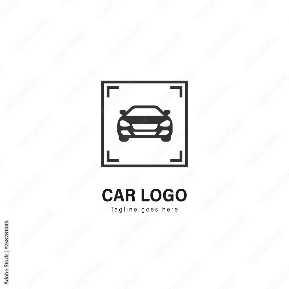 Car logo template design. Car logo with modern frame vector design Car logo template design. Car logo with modern frame vector design