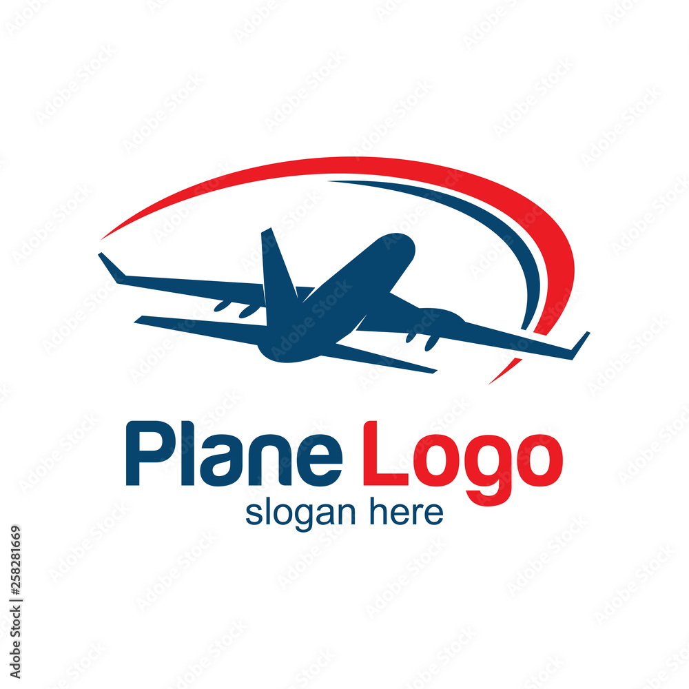 travel plane logo design