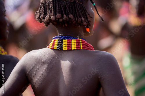 Woman dasanech in Ethiopian photo