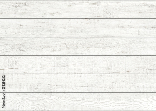 White natural wood wall background. Wood pattern and texture background.