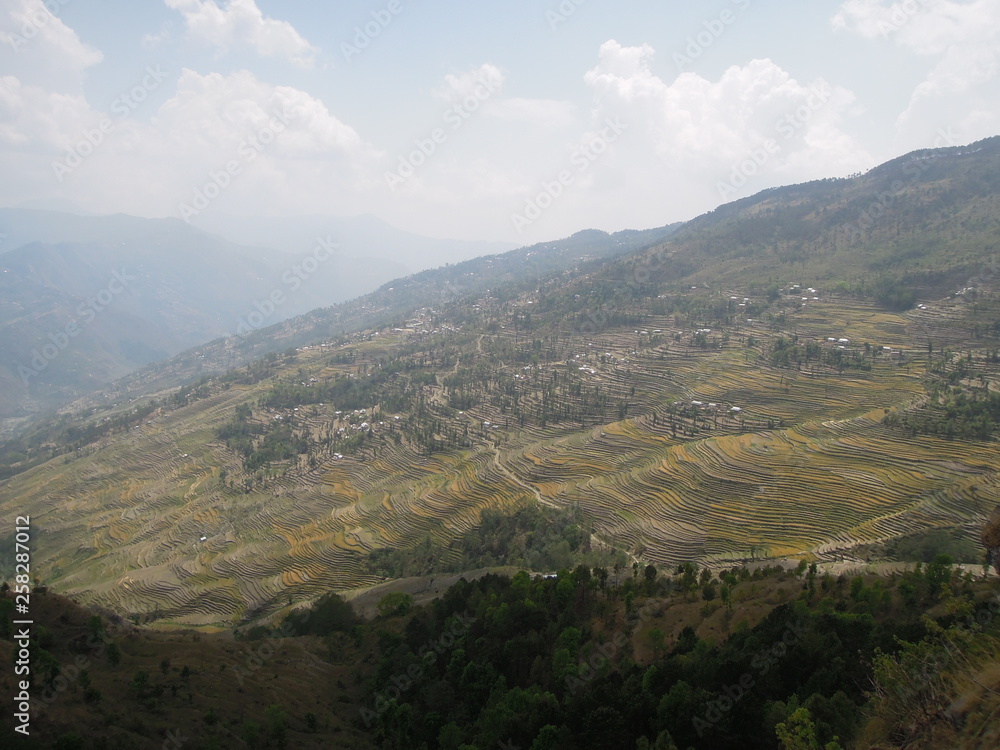 Terrace Fields At Countryside Ramechhap Nepal