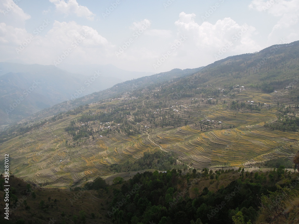 Terrace Fields At Countryside Ramechhap Nepal Terrace Fields At Countryside Ramechhap Nepal