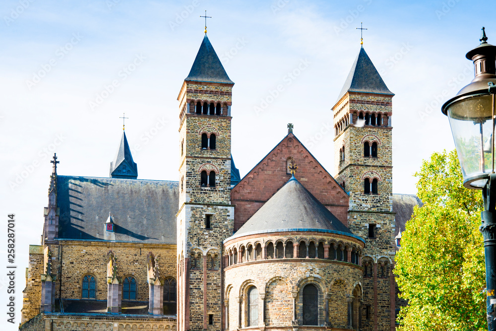 Fototapeta premium towers of Sint Servaas church in Maastricht, The Netherlands