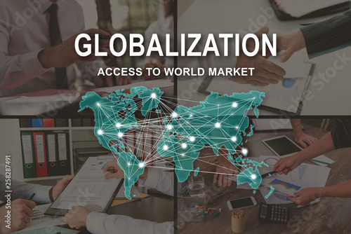 Tableau sur toile Concept of globalization