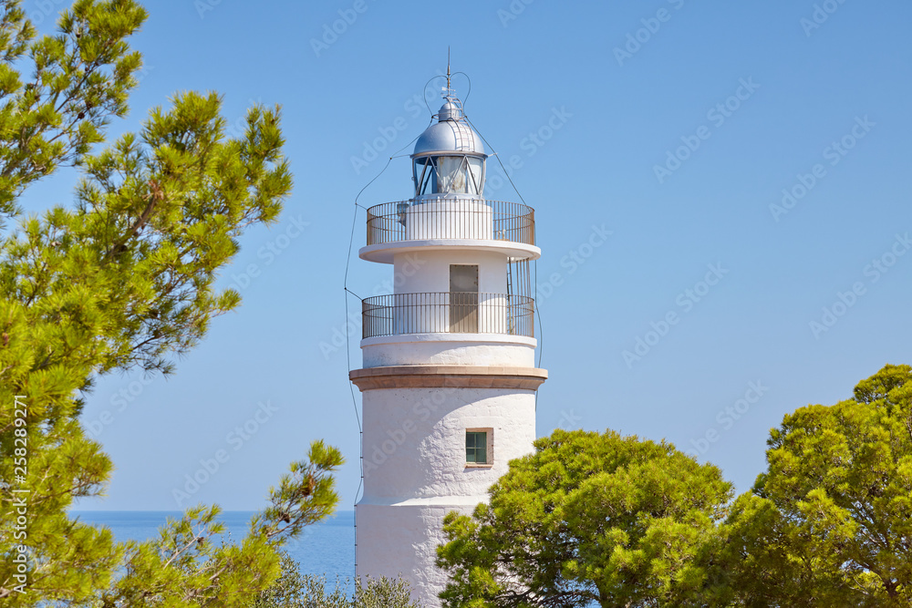 Cap Gros lighthouse, Mallorca, Spain.