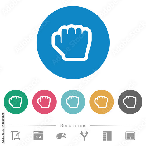 Grab cursor flat round icons
