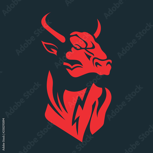 Bull head logo
