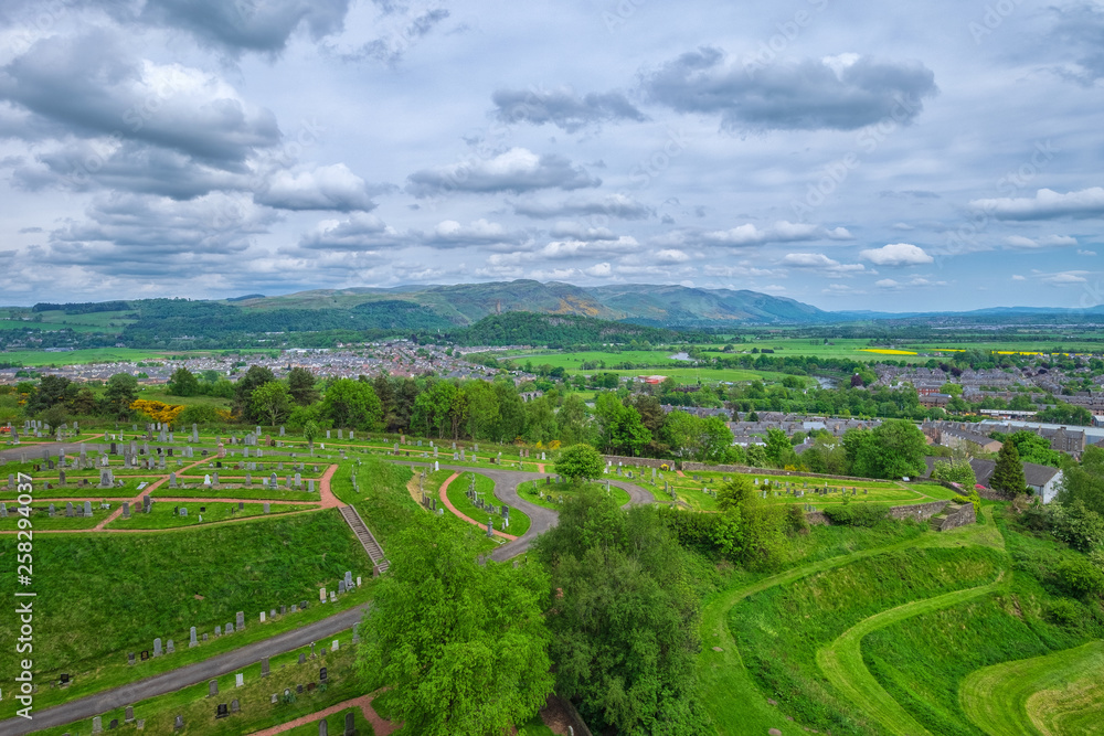 Blick ins Umland von Stirling/Schottland