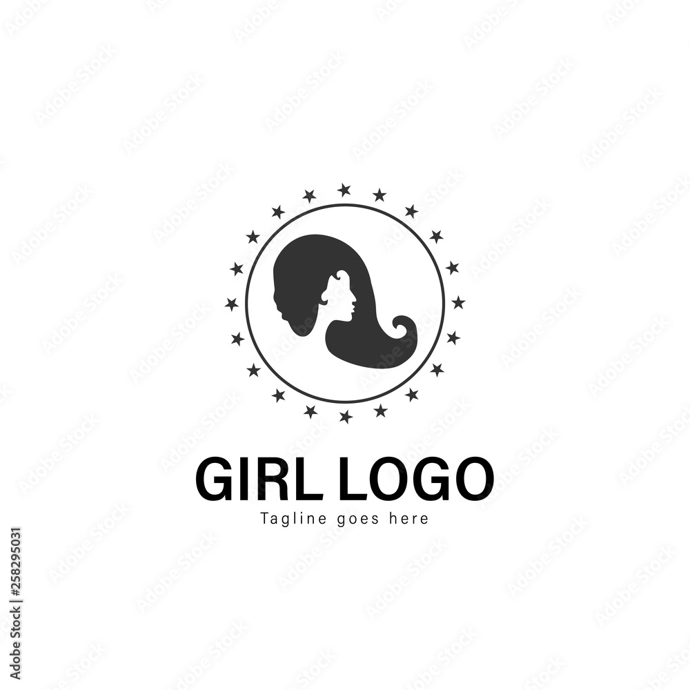 Beauty logo template design. Beauty logo with modern frame vector design Beauty logo template design. Beauty logo with modern frame vector design