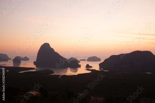 Sametnangshe landmark of Phangnga province at the south of Thailang