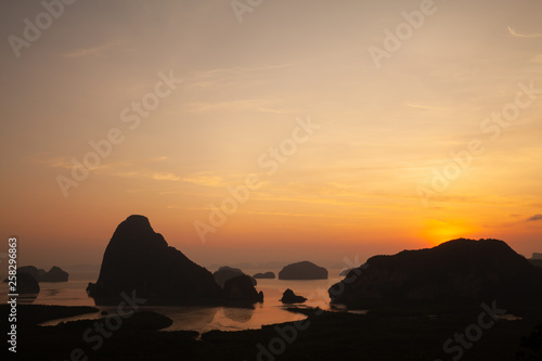 Sametnangshe landmark of Phangnga province at the south of Thailang photo