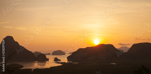 Sametnangshe landmark of Phangnga province at the south of Thailang photo