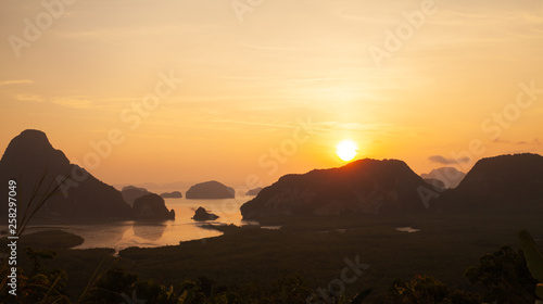 Sametnangshe landmark of Phangnga province at the south of Thailang photo