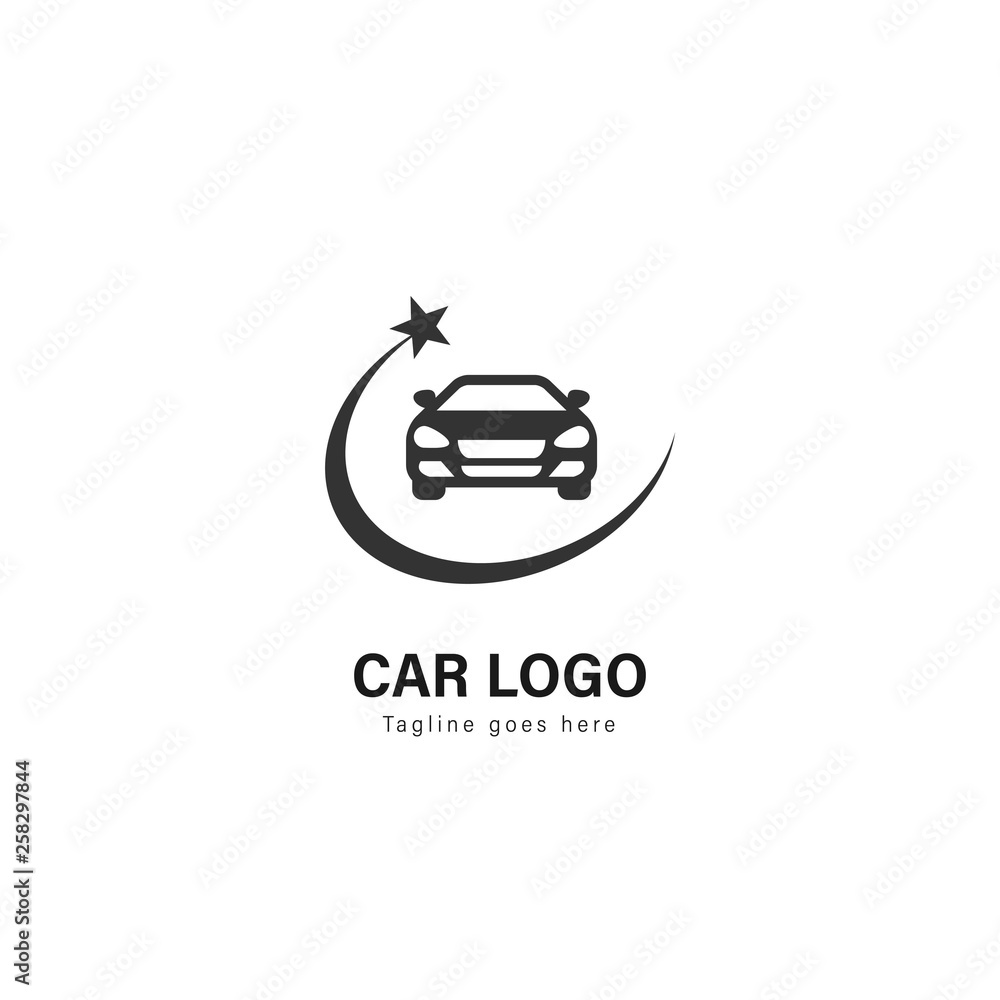 Car logo template design. Car logo with modern frame vector design Car logo template design. Car logo with modern frame vector design