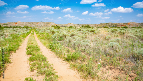 Landscape in Lake Meredith National Recreation Area, Texas, USA